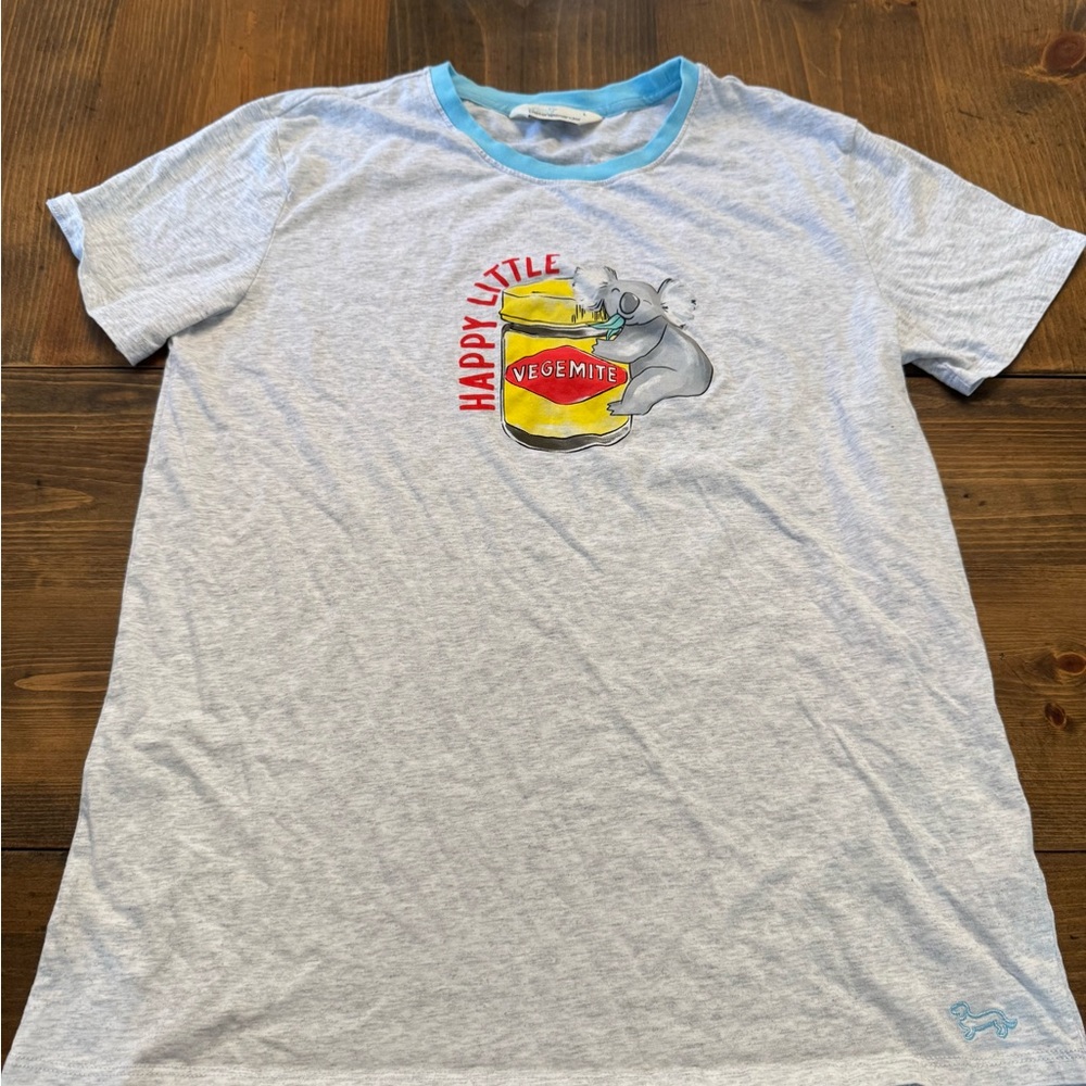 Peter Alexander Gray Vegemite Koala Ringer T-Shirt